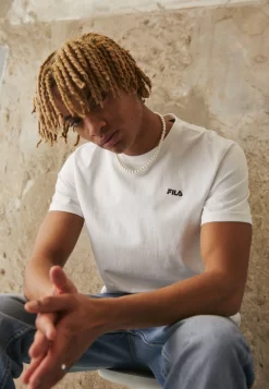 Fila Berloz Tee Unisex - Basic T-Shirt - Bright White