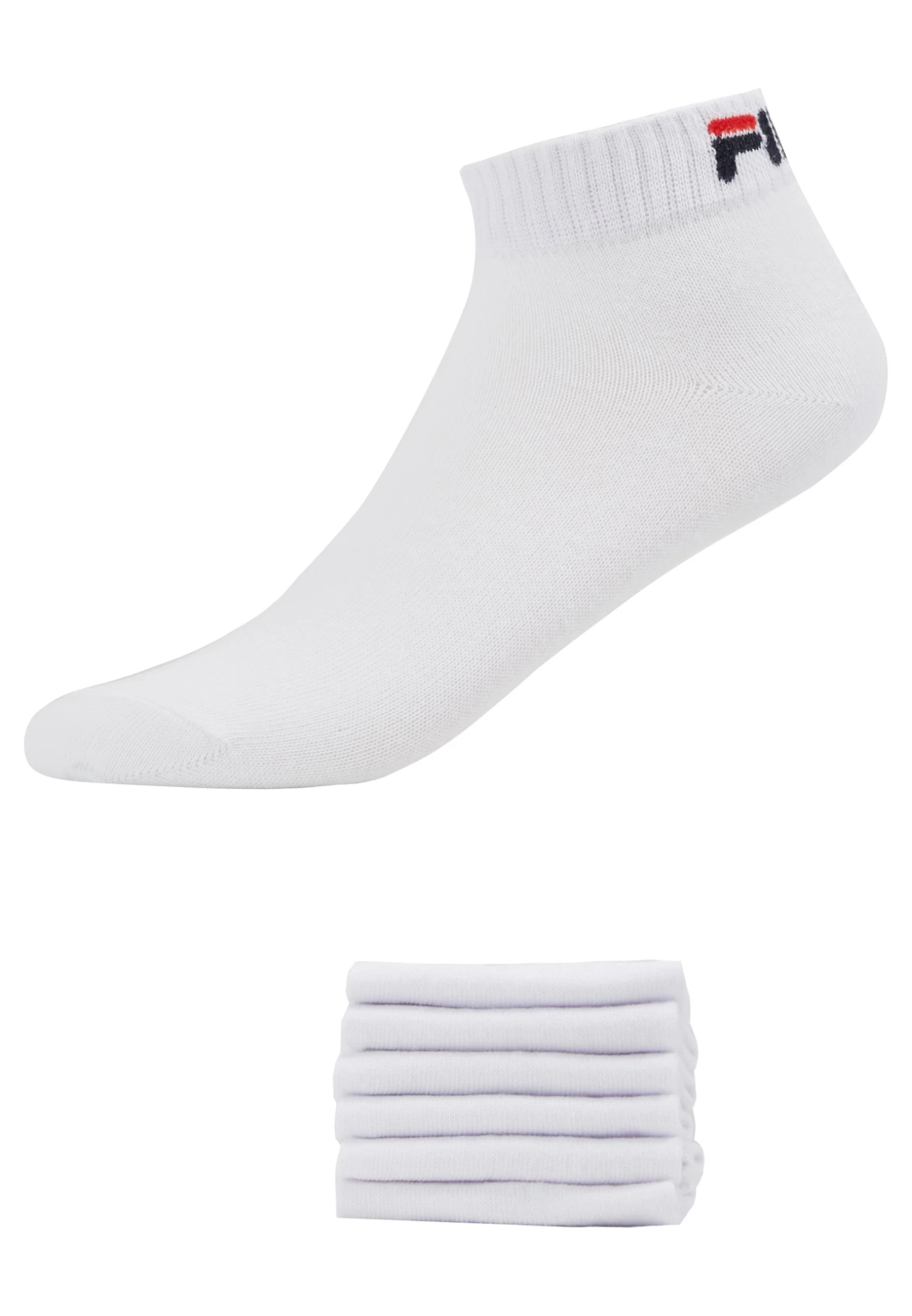 Fila Quarter Plain 6 Pack - Socks - White - Image 2