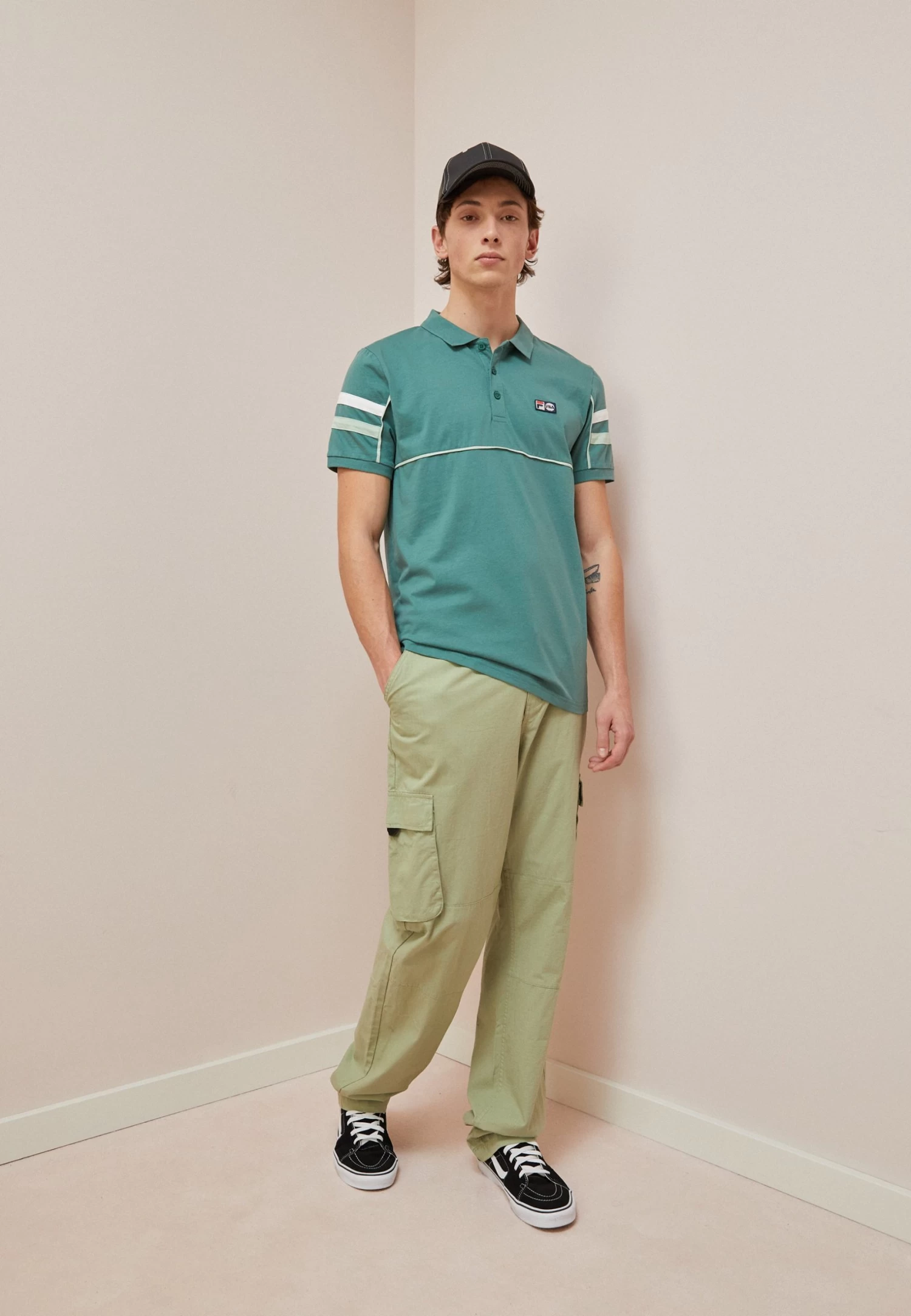 Fila Zwota - Polo Shirt - Blue Spruce - Image 2